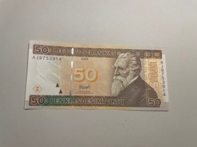 Litwa - 50 litu - 2003 - UNC-