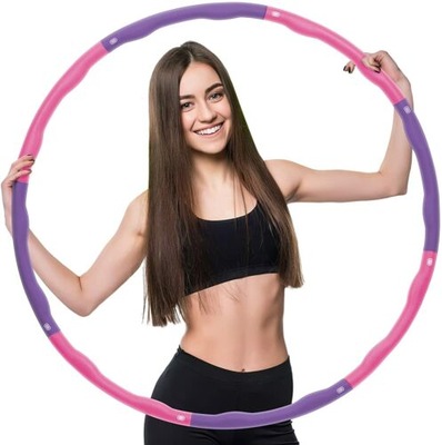 Hula hop z wypustkami Afnue 95 cm róże i fiolety