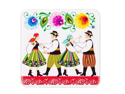 PODKŁADKA KORKOWA - FOLK SCENKI WESELNICY