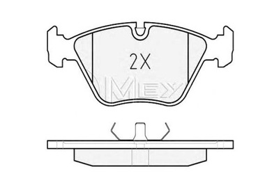 Meyle гальмівні колодки гальмівні bmw перед e32 e34 meyle фото №1