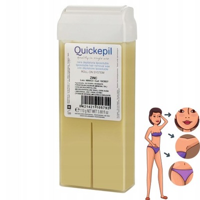 Quickepil cynk łagodzący wosk do depilacji Roll-On