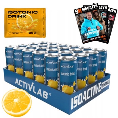 ACTIVLAB ISOACTIVE DRINK IZOTONIK W PŁYNIE WITAMINY MOC ORZEŹWIENIE 250 ml