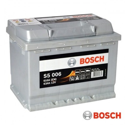 АККУМУЛЯТОР BOSCH SILVER S5 12V 63AH 610A P+