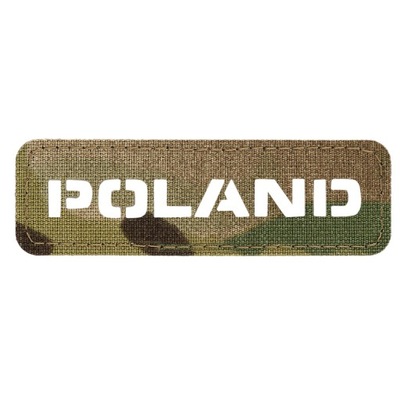 NASZYWKA EMBLEMAT POLAND LASER CUT RZEP WYTRZYMAŁA M-TAC 25x80 MULTICAM