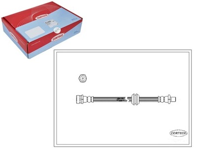 Шланг гальмівний гнучкий corteco фото №1