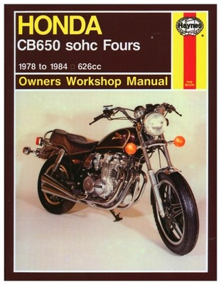 HONDA CB650 SOHC FOURS (1978-1984) MANUAL REPARACIÓN HAYNES 24H  