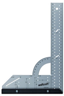 Kątownik uniwersalny 200x300mm kątomierz Wolfcraft