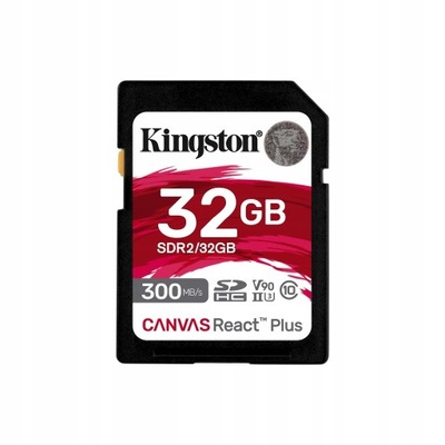 Karta pamięci Kingston SDHC Canvas React Plus 32G