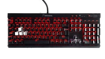 KLAWIATURA MECHANICZNA CORSAIR K70 LUX RGB CHERRY MX RED