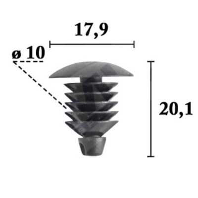 REMACHE FORRO 10SZT DO FIAT PANDA  