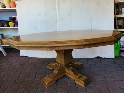 Ława kawowa drewniana stara stolik design retro