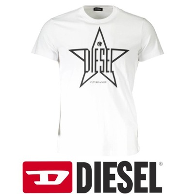 DIESEL T-SHIRT MĘSKI BIAŁY r. XXL