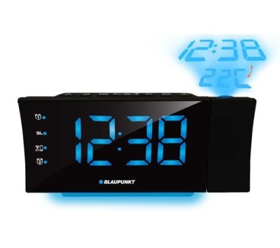 Radiobudzik z projektorem Radio Budzik Blaupunkt CRP81USB USB Czarny