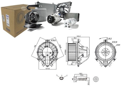 VENTILADOR SOPLADORES MINI R50 R53 R52 1.4D 1.6 06.01-07.08 NISSENS  