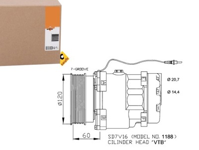 КОМПРЕСОР КОНДИЦІОНЕРА NRF 7421049380 8200201422 8