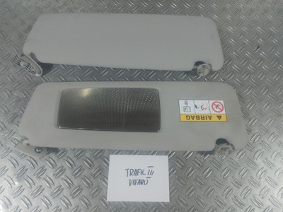 Trafic iii vivaro 14- солцезащитный козырёк защита комплект фото №1