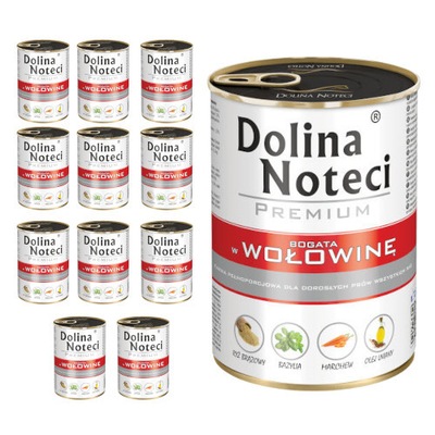 Dolina Noteci Premium bogata w Wołowinę 12x400g