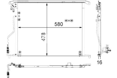 MAHLE KONDENSATORIUS KONDICIONAVIMO MERCEDES S C215 S W220 SL R230 2.8-6.3 