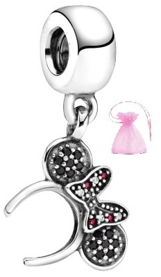 DISNEY CHARMS OPASKA PAVE Z USZAMI MYSZKI MINNIE