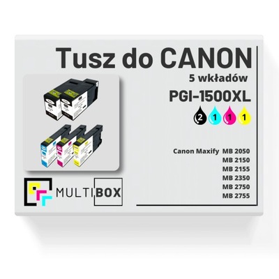 5-pak tusz PGI-1500XL CMYK do Canon MB2155