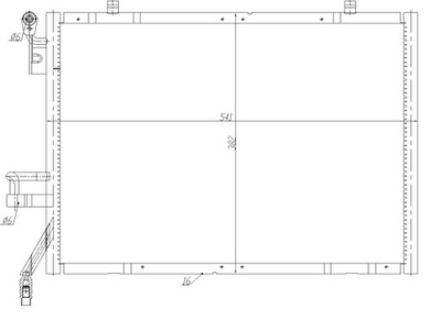 RADUADOR DE ACONDICIONADOR - CONDENSADOR EASY FIT NRF 350483  