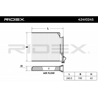 RIDEX 424I0245 ФИЛЬТР KABINOWY=K1152