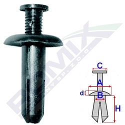 DE COLECTOR EXTENSOR DE PARAGOLPES MITSUBISHI 8MM X10SZT  