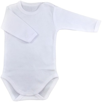 BODY 74 cm 6-9 m Chrzest białe długi rękaw