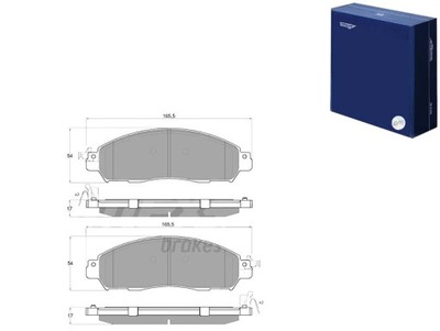 КОЛОДКИ ГАЛЬМІВНІ NISSAN NP300 NAVARA 15- ПЕРЕД TOMEX BRAKES