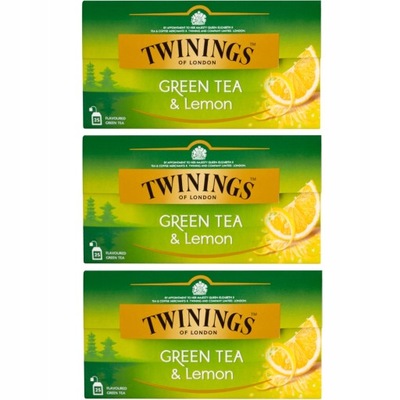 Twinings Herbata zielona aromat cytrynowy 75 szt