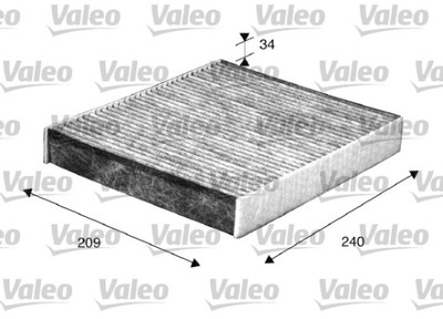 VALEO 698883 ФИЛЬТР, ВЕНТИЛЯЦИЯ СТОРОНЫ ПАССАЖИРА