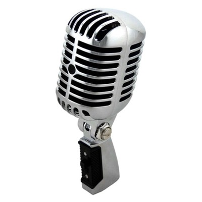 Klasyczny retro dynamiczny mikrofon wokalny