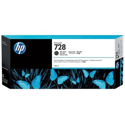 HP oryginalny ink / tusz F9J68A, HP 728, matte black, 300ml