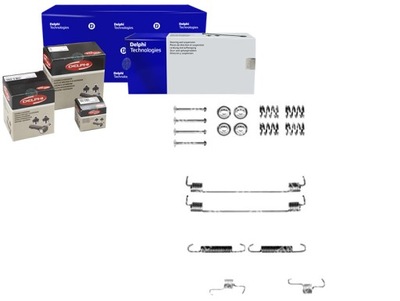 DELPHI КОМПЛЕКТ МОНТАЖНЫЙ КОЛОДОК ТОРМОЗНЫХ DEL, LY