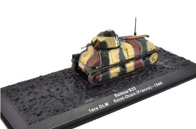 CZOŁG SOMSUA S35 1ERE DLM SAINT-OUEN FRANCE 1940 MODEL KOLEKCJONERSKI