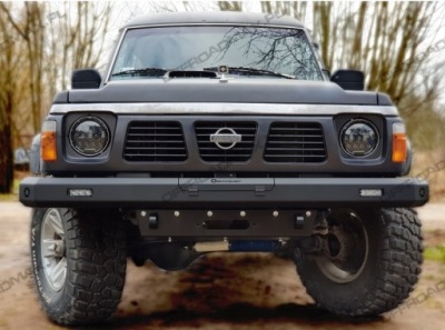 Бампер стальной передок  nissan patrol y60 4x4 фото №1