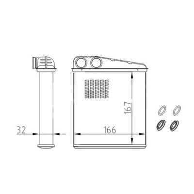 WYMIENNIK CIEPLA, CALEFACCIÓN INTERIOR HART 608 008  