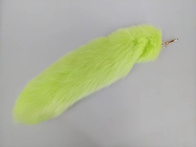 natural fox fur tail keychain furry 2024 chic y2k beautiful accessory 