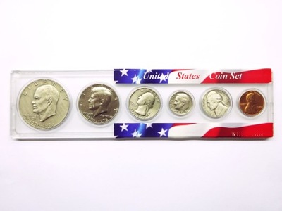 zestaw monet USA z 1976 roku w oryginalnym etui