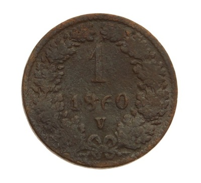 [M1929] Austria 1 krajcar 1860 V