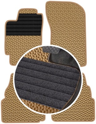 SUBARU IMPREZA I UNIVERSAL 93-00 ALFOMBRILLAS GOMA PARA COCHE EVA COLOR BEIGE  