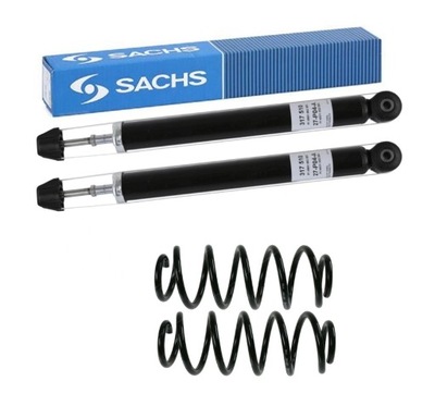 Амортизаторы sachs задняя + пружины toyota yaris p9 фото №1