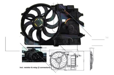 NRF 47302 WENTYLATOR, CHLODZENIE ENGINE  