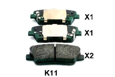 Ashika гальмівні колодки гальмівні hyundai equus / centennial фото №1