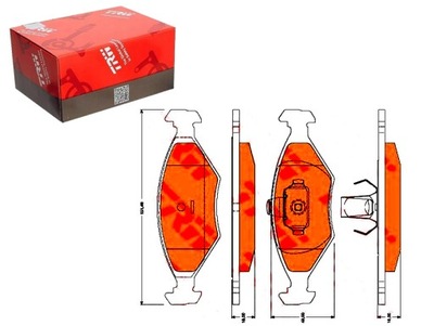KLOCKI HAMULCOWE FIAT PRZÓD ALBEA 1,2 01-09 TRW