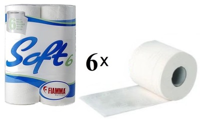 Papier toaletowy rozpuszczalny 6 rolek Fiamma Soft