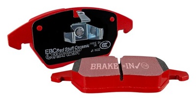 Керамические тормозные колодки тормозные ebc brakes red stuff - dp32132c - задняя фото №1