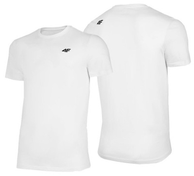 T-shirt męski 4F koszulka biała Z22 TSM352 XL
