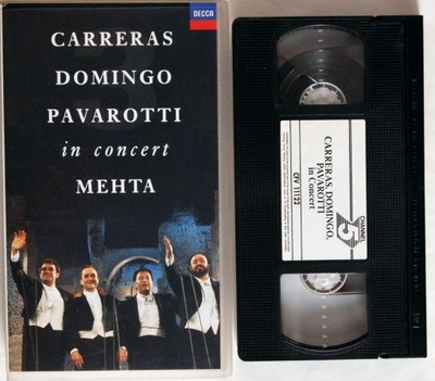 VHS Carreras Domingo Pavarotti in concert Mehta