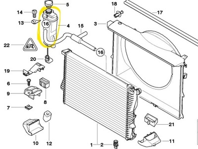 ZBIORNICZEK WYRÓWNAWCZY BMW E39 2.0 2.2 2.5 2.8
